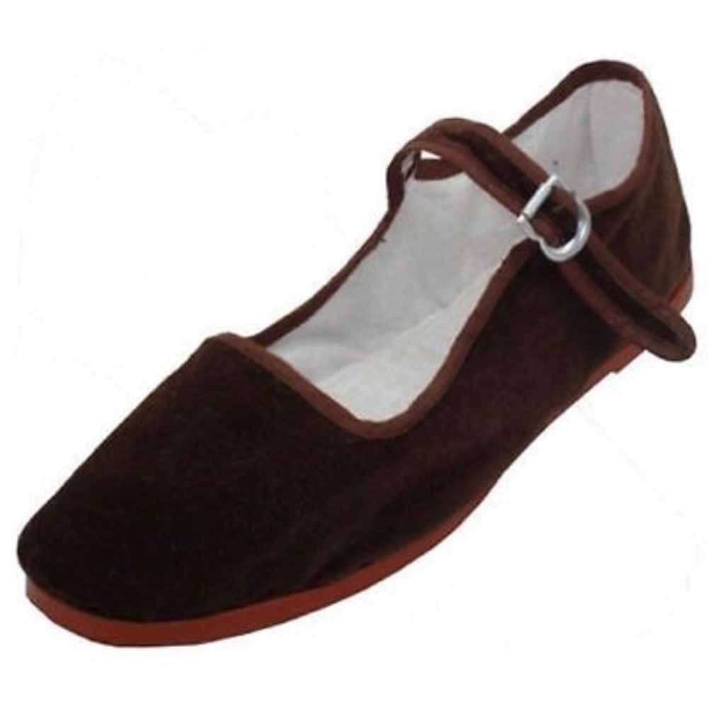 *Sold* NWT Brown Velvet Mary Janes - Picture 6 of 6